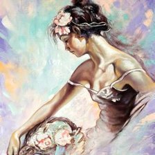 Схема вышивки «Цветочница»