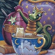 Схема вышивки «дракончик»