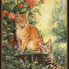 Схема вышивки «в саду»