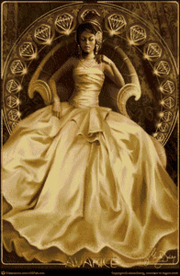 Девушка Алчность - платье, алчность, грехи, девушка - предпросмотр