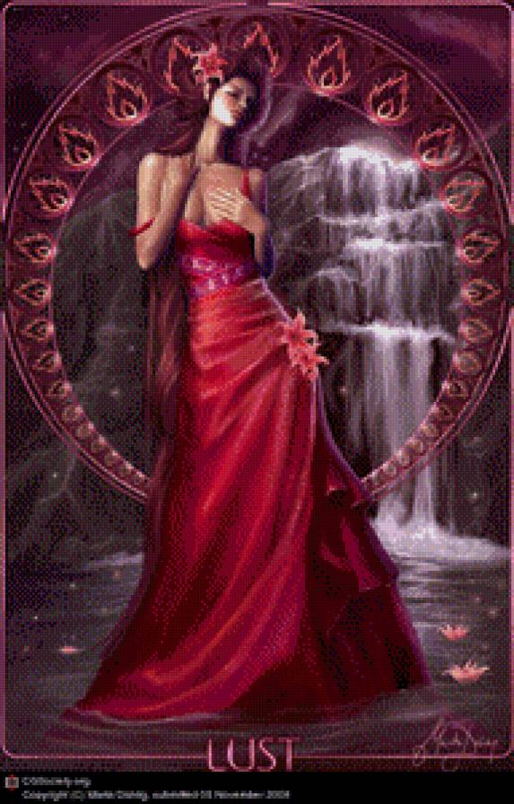 Грех Похоть - девушка, платье - предпросмотр