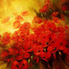 Схема вышивки «маки»