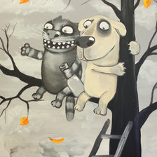 Схема вышивки «Смотри, братан, как красиво!»