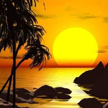 Схема вышивки «Закат»