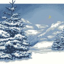 Схема вышивки «Зимний вечер»