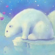 Схема вышивки «северный мишка»