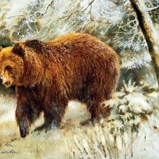 Схема вышивки «МЕДВЕДЬ»