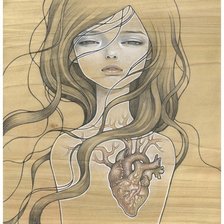 Схема вышивки «Девушка»