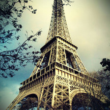 Схема вышивки «Башня Эйфеля»