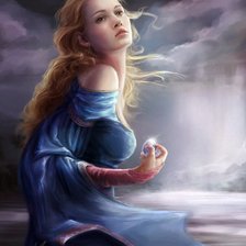 Схема вышивки «Девушка»