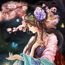 Схема вышивки «Ночная фея»