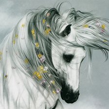 Схема вышивки «лошадка»