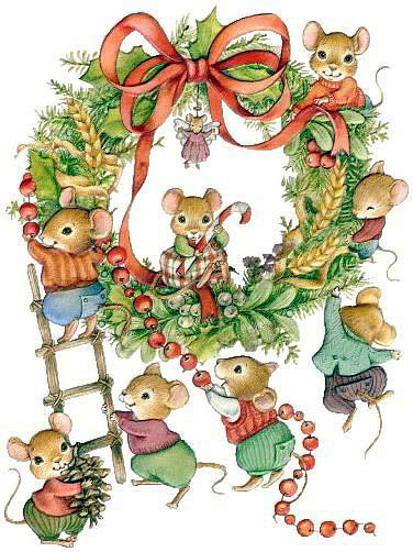 новый год - мыши, рождество - оригинал