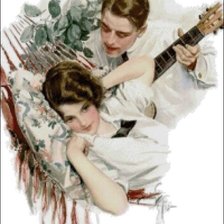 Схема вышивки «песня любви»