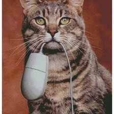 Схема вышивки «Странная мышь»