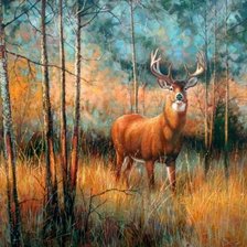 Схема вышивки «олень»