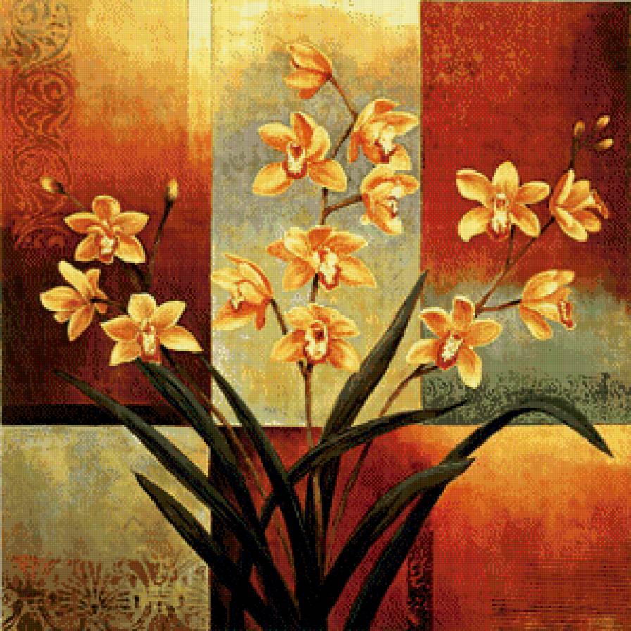 №489514 - живопись, орхидея - предпросмотр