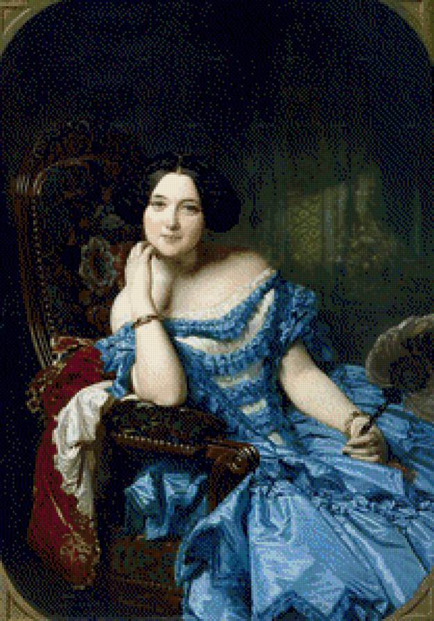 Прошлое-5 - голубое, женщина, красота, нежность - предпросмотр