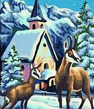 Схема вышивки «Зима»