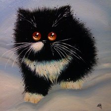 Схема вышивки «Кошки художник Kim Haskins»