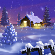 Схема вышивки «Снегопад»