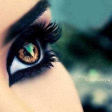 Схема вышивки «Глаз»