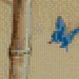 Предпросмотр схемы вышивки «бамбук и бабочки» (№489962)