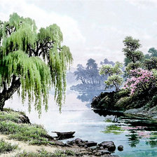 Схема вышивки «живопись востока»