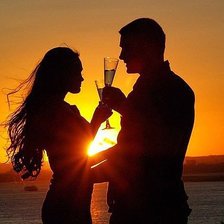 Схема вышивки «Влюбленные»