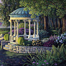 Схема вышивки «панно "парк" часть 2»