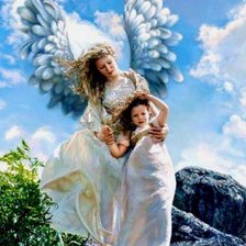 Схема вышивки «ангел-хранитель»