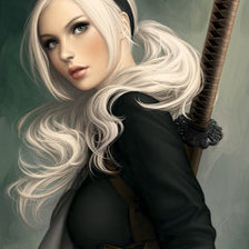 девушка с катаной