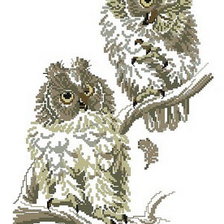 Схема вышивки «Совушки»