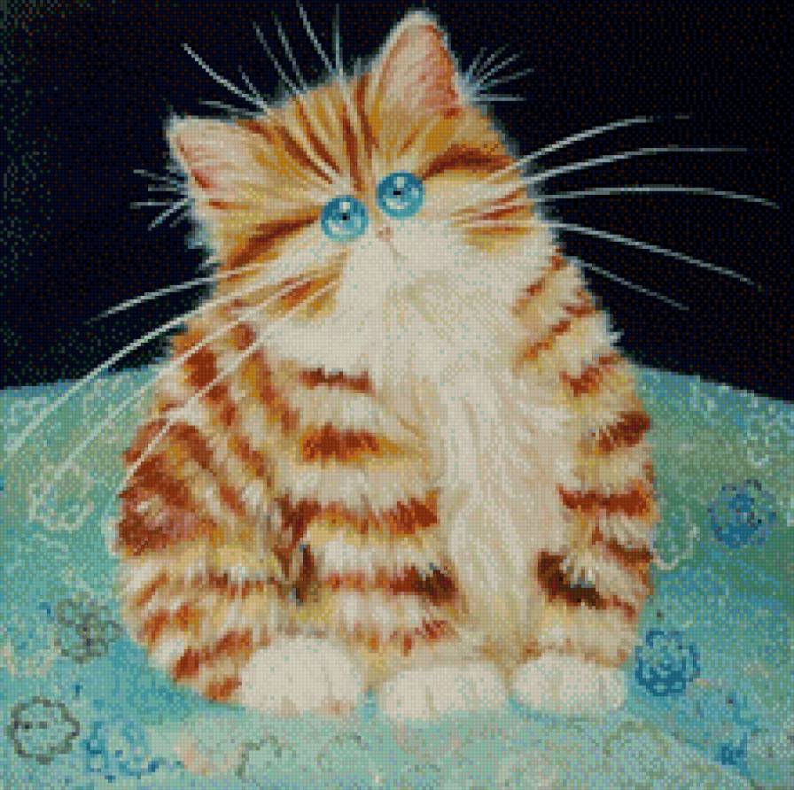 Кошки художник Kim Haskins - кошки, работы художников - предпросмотр