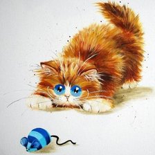 Схема вышивки «Кошки художник Kim Haskins»