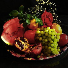 Схема вышивки «фрукты»