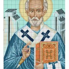 Схема вышивки «николай чудотворец 02»