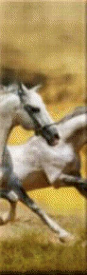 лошади часть 4 - лошади, кони, полиптих - предпросмотр