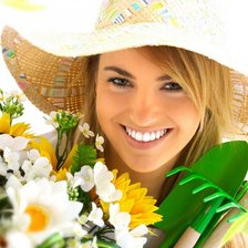 Девушка в цветах