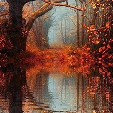 Схема вышивки «Осенний лес»