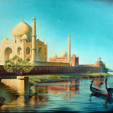 Схема вышивки «тадж махал»