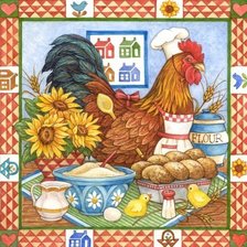 Схема вышивки «салфетка для кухни»