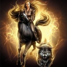 Схема вышивки «Огненный зверь»