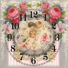 Схема вышивки «Часы»