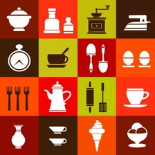 Схема вышивки «Яркое панно на кухню»