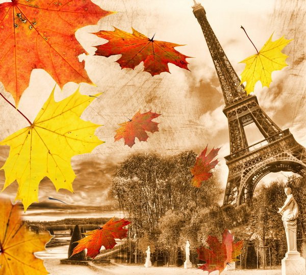 Осенний Париж - париж, осень, пейзаж - оригинал