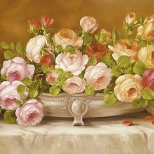 Схема вышивки «букет роз»