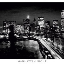 Схема вышивки «ночной город»