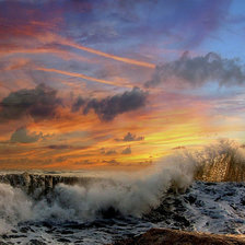 Схема вышивки «Шторм»