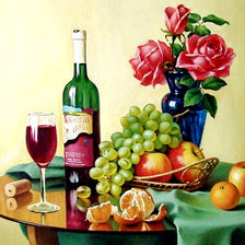 Схема вышивки «натюрморт о розами»